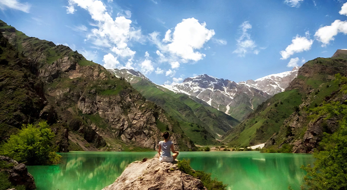 Uzbekistan mountain landscape